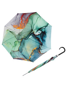 Doppler Long AC Carbonsteel MARBLE - dámský holový deštník zelená