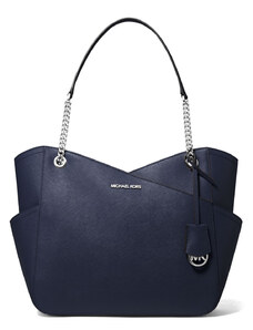 Michael Kors Kabelka Jet Set Large Saffiano Leather Tote Bag Navy