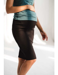 Těhotenská sukně Tummy černá bavlněná