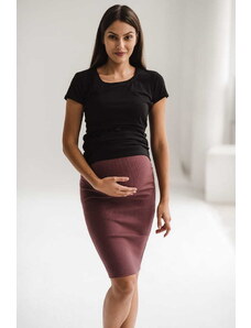milk & love Těhotenská sukně Tummy Rose Brown