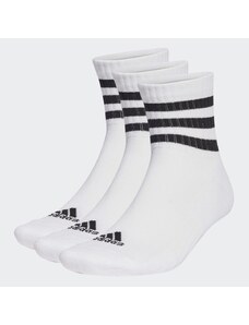 Adidas Ponožky 3-Stripes Cushioned Sportswear Mid-Cut – 3 páry