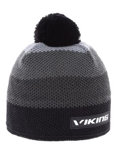 Pánská zimní merino čepice Viking FLIP černá