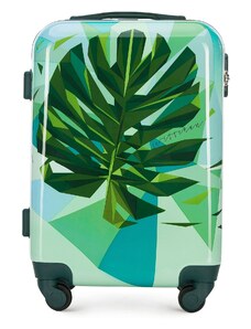 Kabinový cestovní kufr Wittchen, zeleno-modrá, ABS