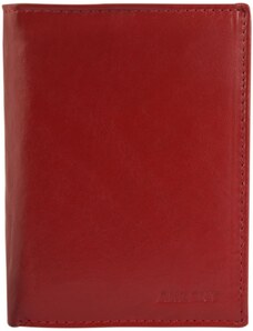 Pánská peněženka Akzent na výšku z přírodní kůže hnědo-červená