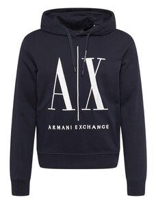 ARMANI EXCHANGE Mikina námořnická modř / bílá