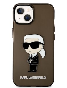 Ochranný kryt pro iPhone 14 PLUS - Karl Lagerfeld, IML Ikonik NFT Black