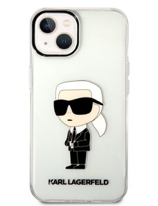 Ochranný kryt pro iPhone 14 PLUS - Karl Lagerfeld, IML Ikonik NFT Transparent