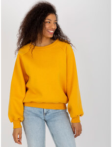 BASIC ŽLUTÁ OVERSIZE MIKINA -DARK YELLOW