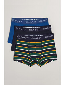 SPODNÍ PRÁDLO GANT BOY'S STRIPE TRUNK 3-PACK modrá 122/128