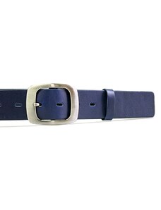 Penny Belts - Jaroměř Modrý kožený dámský opasek 100 cm - Penny Belts