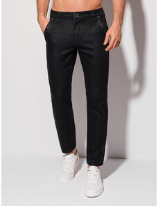 EDOTI Pánské džínové kalhoty 1319P - černé