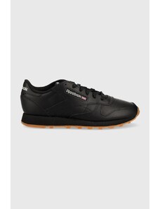 Kožené sneakers boty Reebok Classic černá barva, GY0961-CBL/PG/RBK