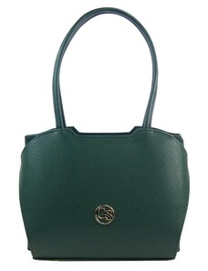 ELOAS Zelená elegantní matná kabelka přes rameno