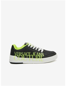 Zeleno-černé pánské kožené tenisky Versace Jeans Couture - Pánské