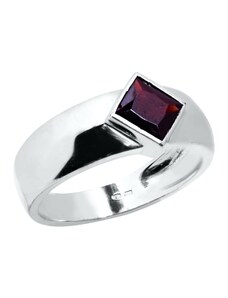 Pánský stříbrný prsten s Granátem Planet Shop