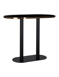 Černý mramorový barový stůl Richmond Zenza 120 x 70 cm