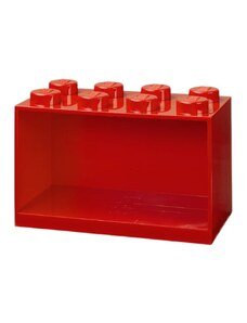 Červená nástěnná police LEGO Storage 21 x 32 cm