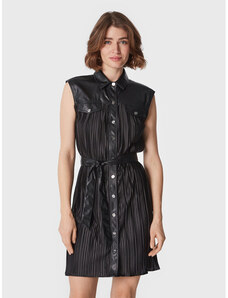 Šaty z imitace kůže DKNY