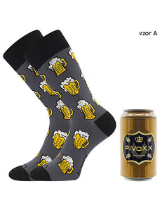Ponožky PiVoXX + plechovka vzor A