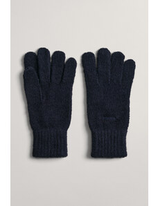 RUKAVICE GANT D1. SOFT MIX RIB KNITTED GLOVES modrá None