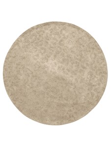 Hoorns Béžový látkový koberec Katy Ø 150 cm