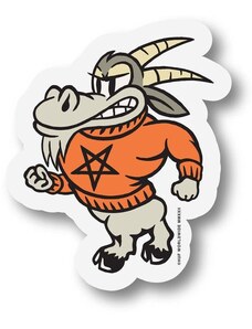 huf Samolepka (thrasher) goat sticker orange