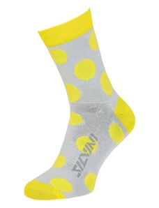 Unisex ponožky Silvini Bevera žlutá/šedá