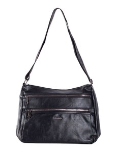 BASIC ČERNÁ CROSSBODY KABELKA SE ZIPY --BLACK