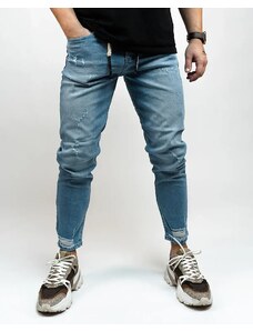 Fashionformen Světle-modré pánské džíny Back