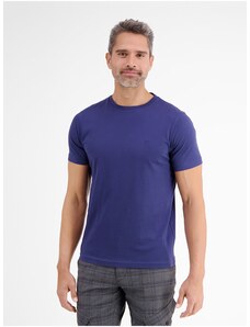 Tmavě modré pánské basic tričko LERROS - Pánské