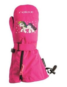 Relax Puzzyto RR17P dětské lyžařské rukavice růžové