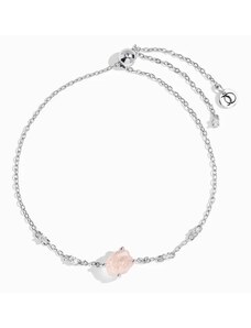 Royal Exklusive Royal Fashion stříbrný náramek DR24372B-SILVER-ROSEQUARTZ-TOPAZ