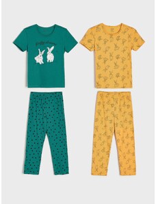 Sinsay - Sada 2 pyžam - hořčicová