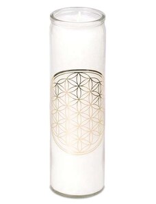 Phoenix Import Yogi & Yogini vonná svíčka s esenciálními oleji Květ života 21 cm