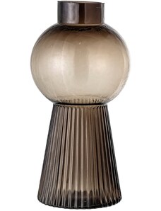 Hnědá skleněná váza Bloomingville Nabaha 17 cm