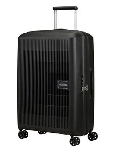 American Tourister Skořepinový cestovní kufr Aerostep M EXP 66,5/72,5 l černá