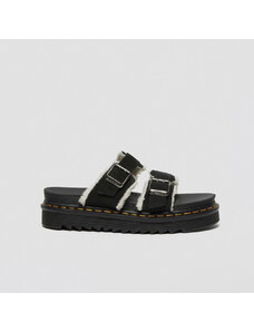 DR. MARTENS Myles Suede Buckle Slide Sandals 37