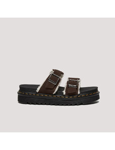 DR. MARTENS Myles Suede Buckle Slide Sandals 37