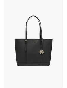 Michael Kors Jet Set Travel LG TZ Shldr Tote černá zlatá dámská kabelka