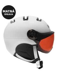 Lyžařská helma se štítem Kask Piuma-R Chrome Photo White/Silver