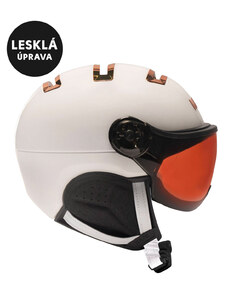 Lyžařská helma se štítem Kask Piuma R Chrome Photo White/Pink Gold