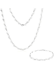 GEMMAX Jewelry Souprava zlatých dámských šperků - náhrdelník a náramek GLKWN-88841-84321