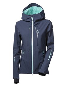 PROGRESS TOXICA JKT dámská softshellová bunda s kapucí, tm. modrá