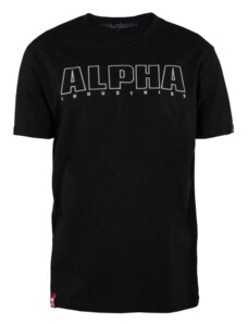 Alpha Industries Tričko Alpha Embroidery Heavy T černá | bílá