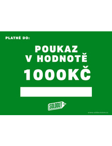 Soldout Dárkový poukaz 1000Kč