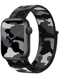 Crested Provlékací řemínek pro Apple Watch 38, 40 a 41 mm camo černý