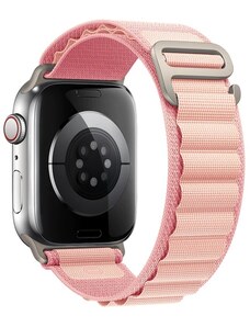 Crested Alpský tah nylonový řemínek pro Apple Watch 38, 40 a 41 mm růžový