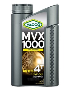 Motorový olej YACCO MVX 1000 4T 10W50, YACCO 1l