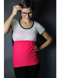 Kojicí MERINO tričko Oriclo - růžové