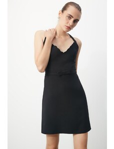 Trendyol Black Side Laser Řezací pás Detailní šaty